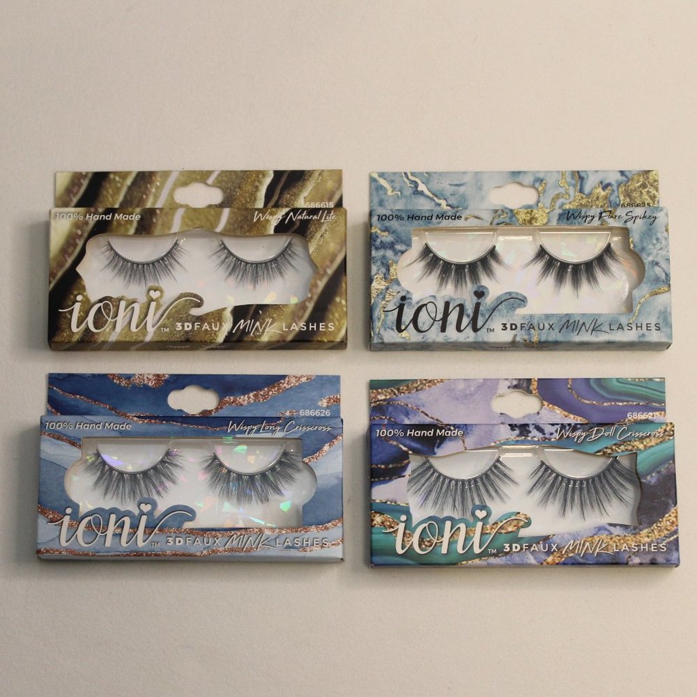 Ioni 3D Faux Mink Eyelashes Collection 4 Pack